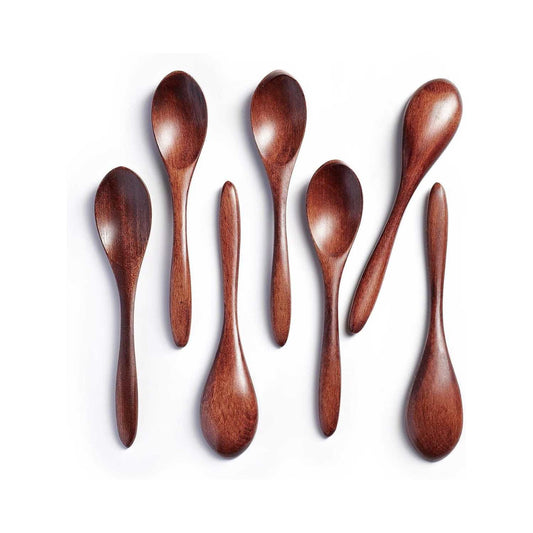 Wooden Honey Spoons Set (7-Pack) | Beezzit