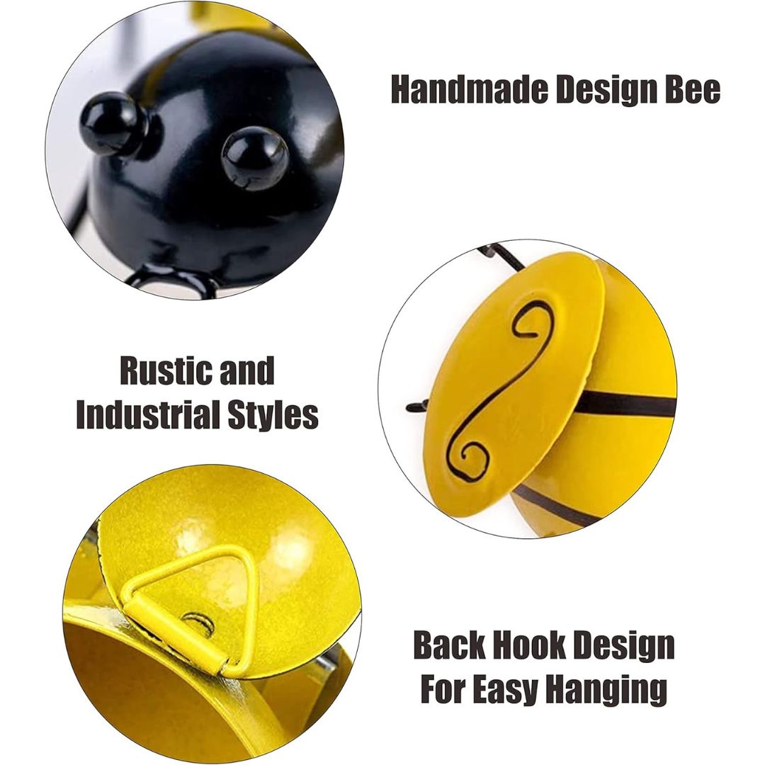 Metal Bee Wall Art (4-Pack) | Beezzit Beezzit
