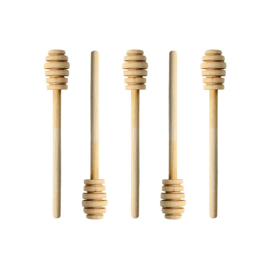 Wooden Honey Dippers set (5-Pack) | Beezzit