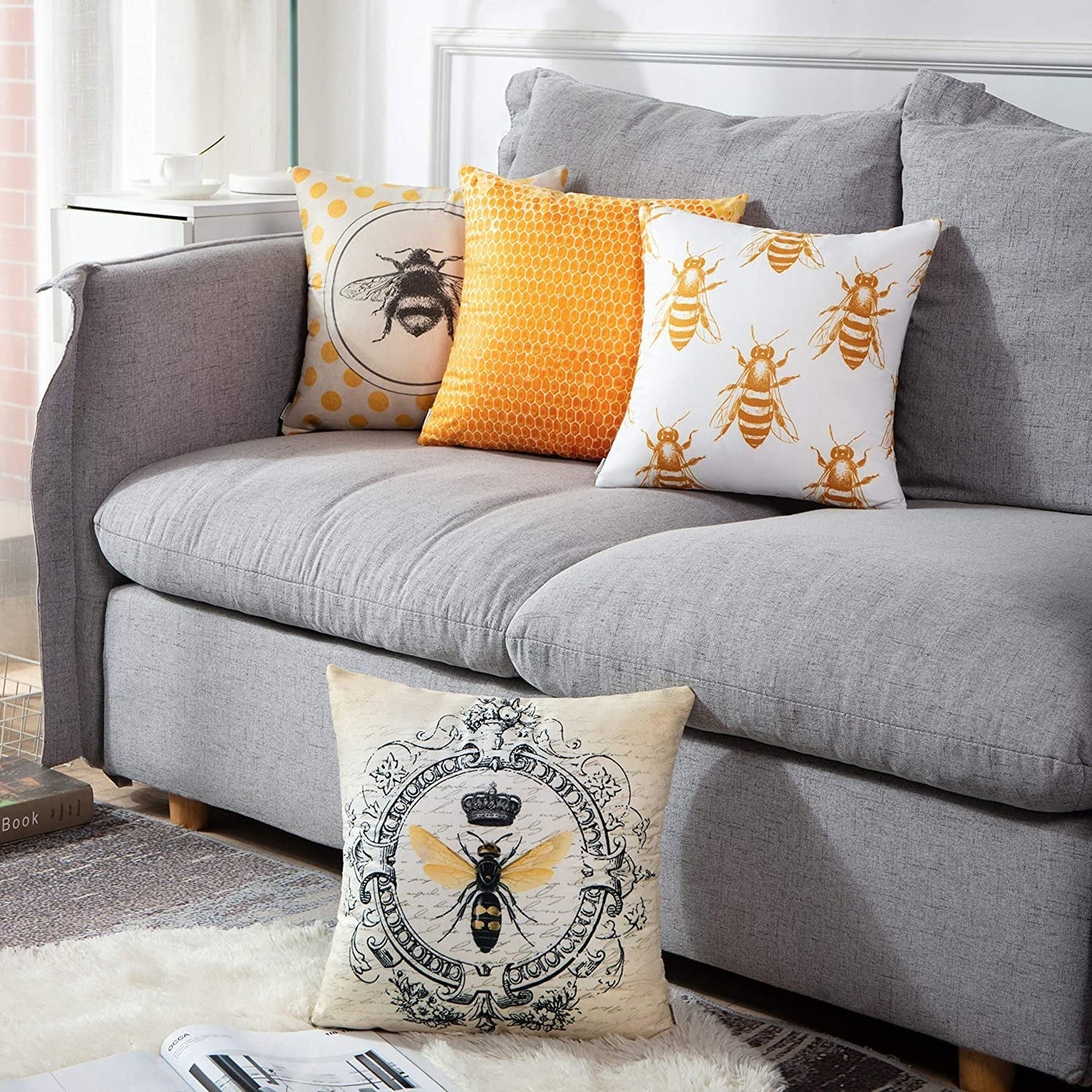 Bee Pillow Covers (4-Piece Set) | Beezzit Beezzit