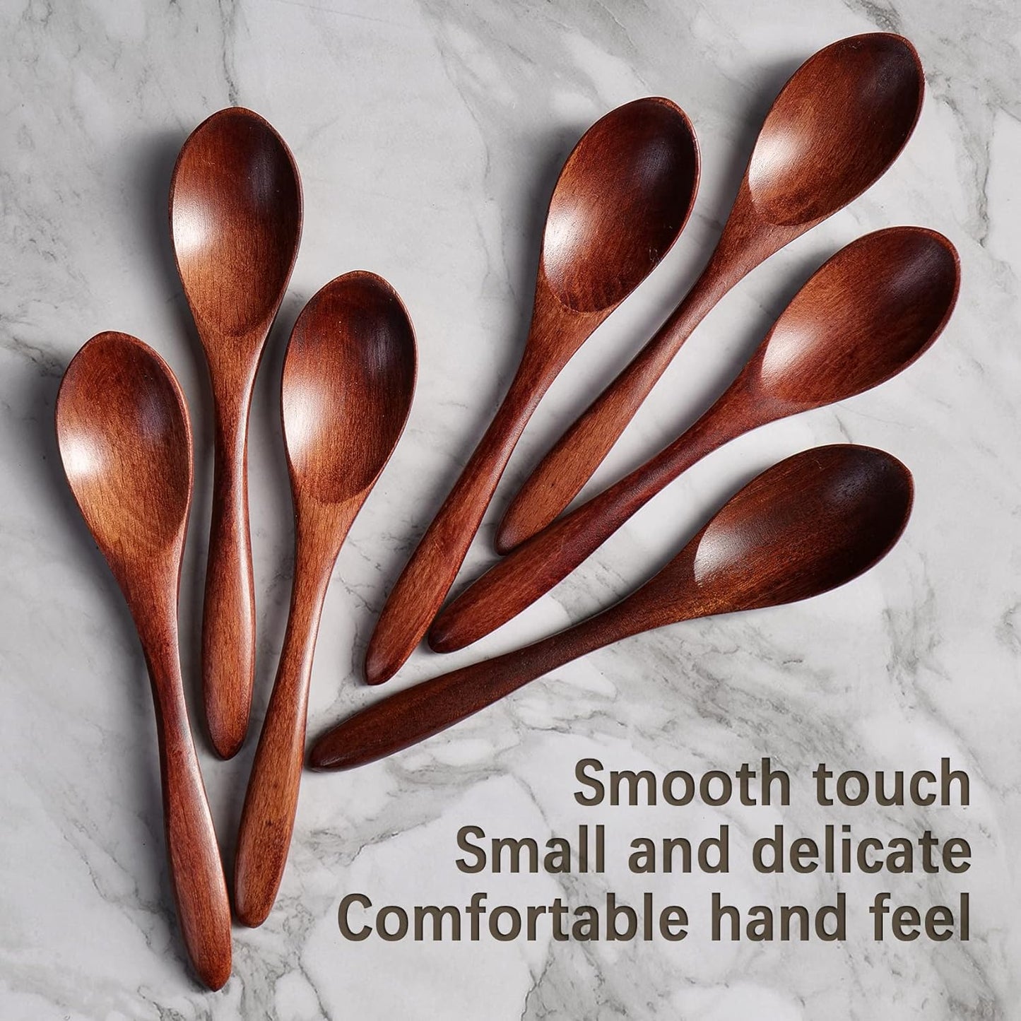 Wooden Honey Spoons Set (7-Pack) | Beezzit Beezzit