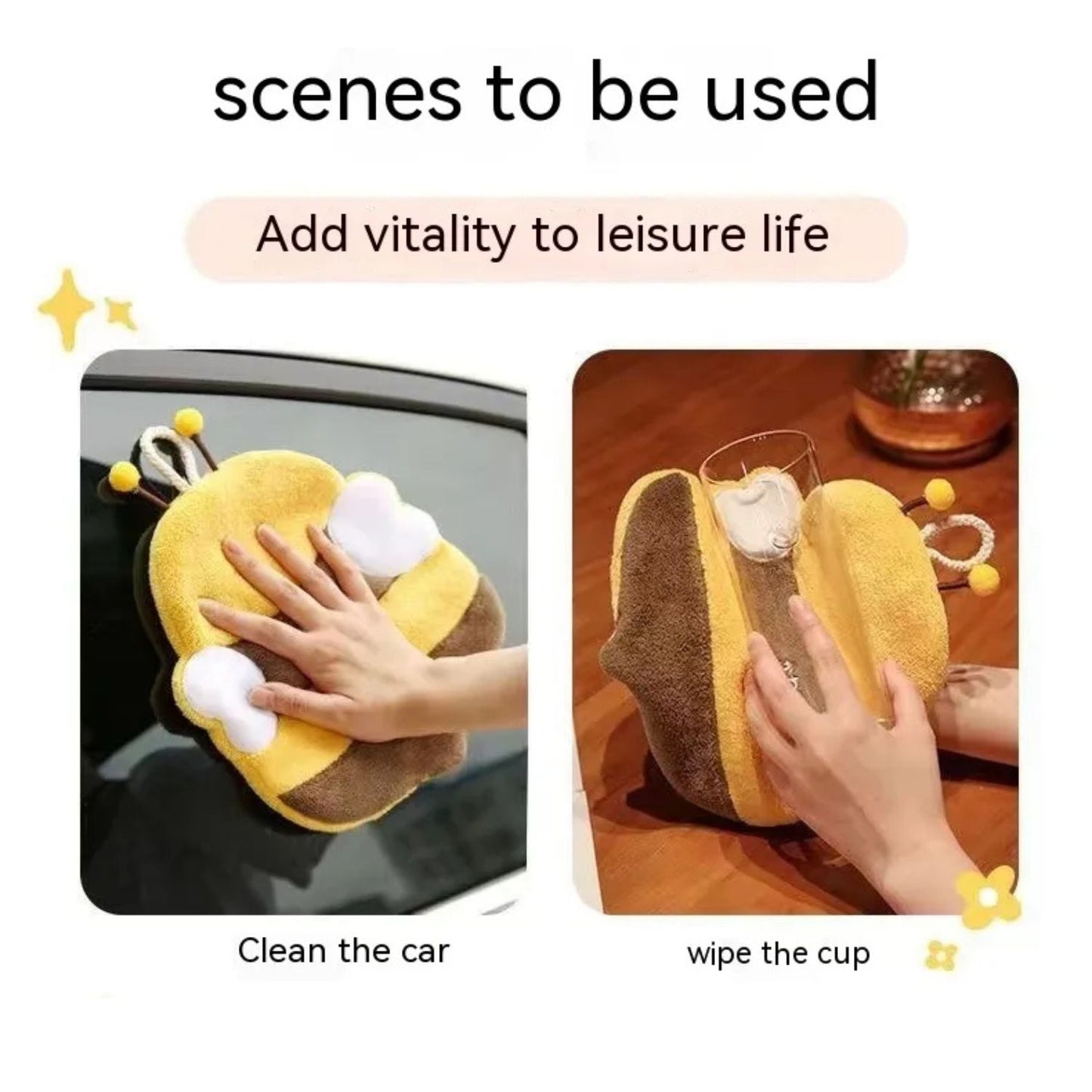 Bee Fleece Hanging Towel | Beezzit   Beezzit