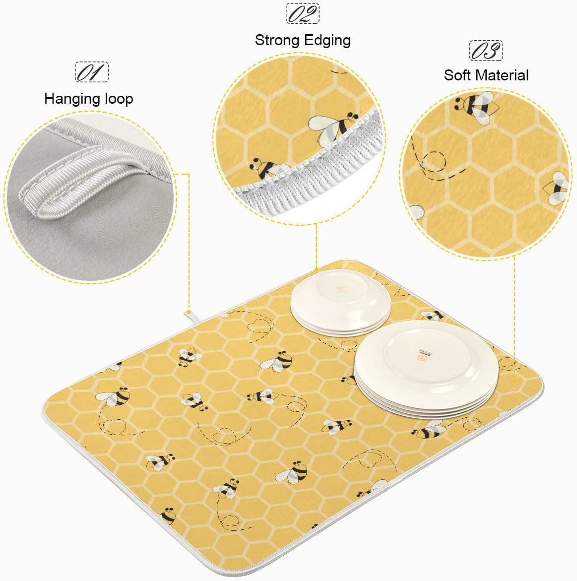 Bee Dish Drying Mat | Beezzit