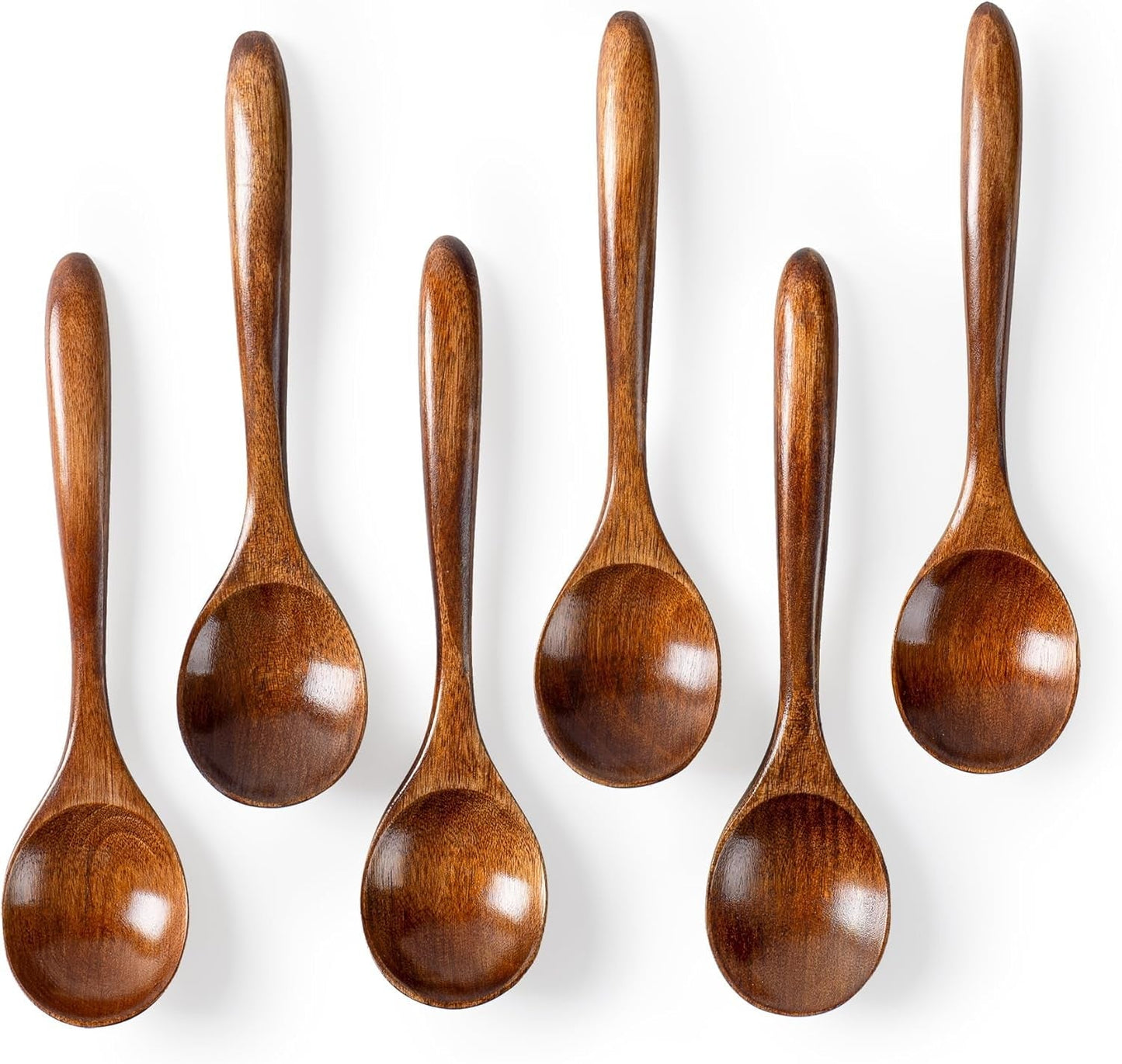 Rustic Wooden Spoon Set (6-Pack) Beezzit