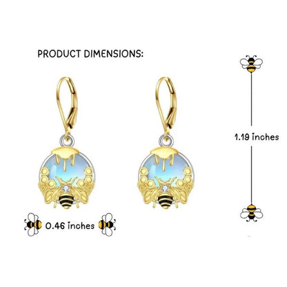 Bee Honeycomb Earring