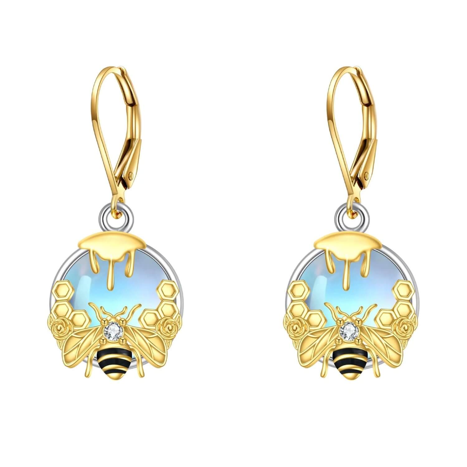 Bee Honeycomb Earring