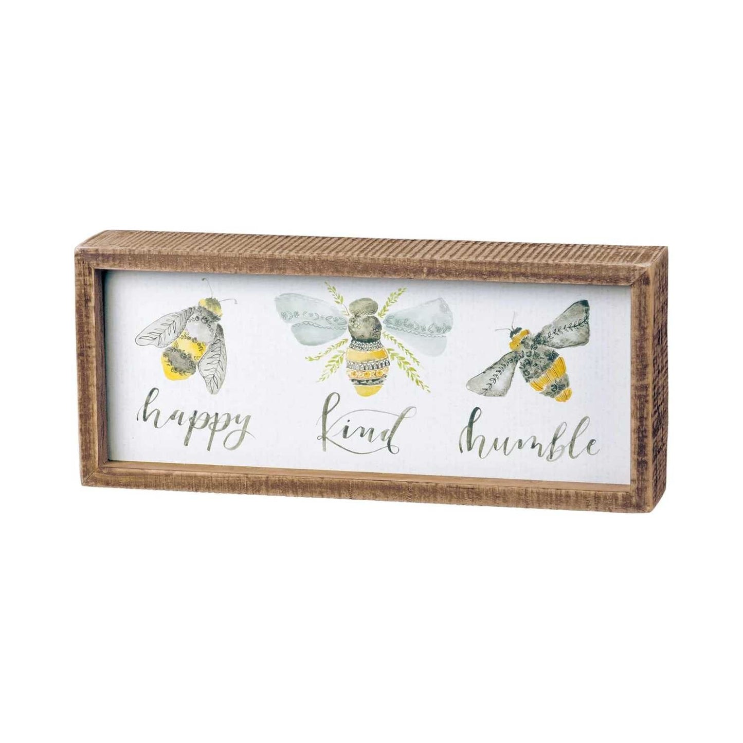 Bee Inset Box Sign Beezzit