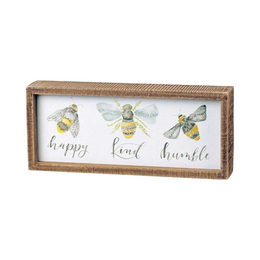 Bee Inset Box Sign