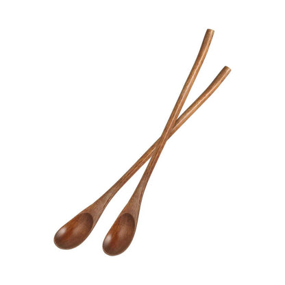 Wooden Long Honey Spoons Set