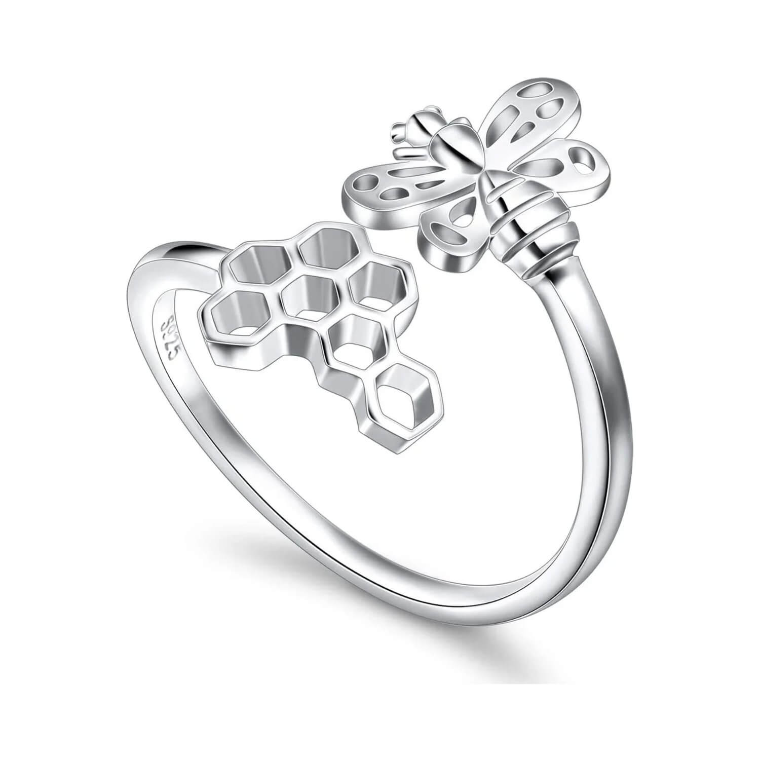 Silver Bee Ring