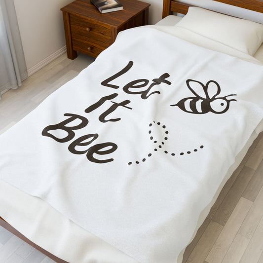 Let It Bee Plush Blanket