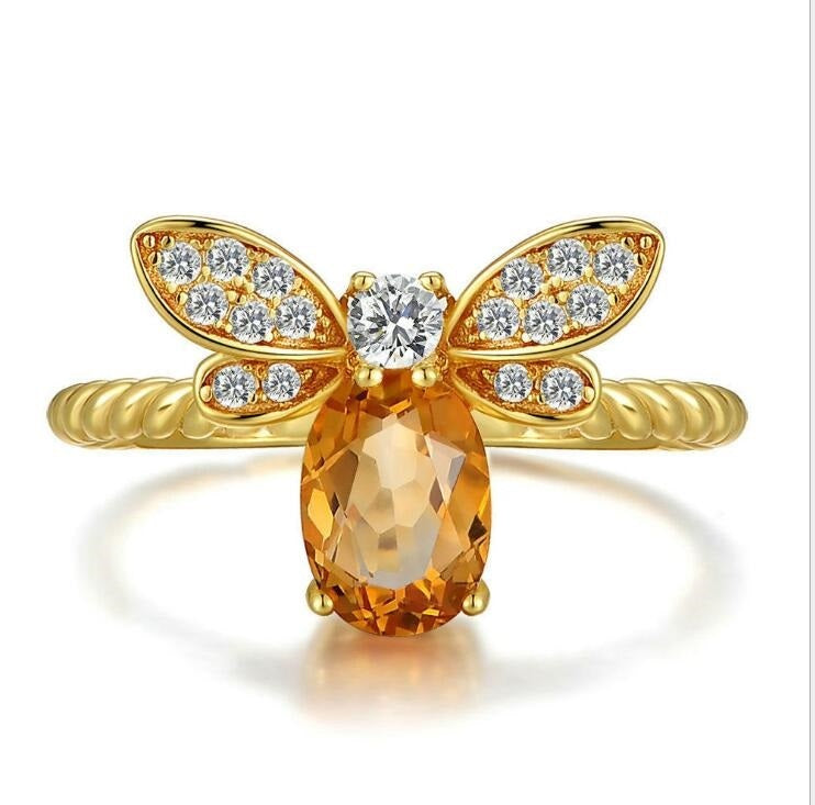 Bee Citrine Ring | Beezzit  