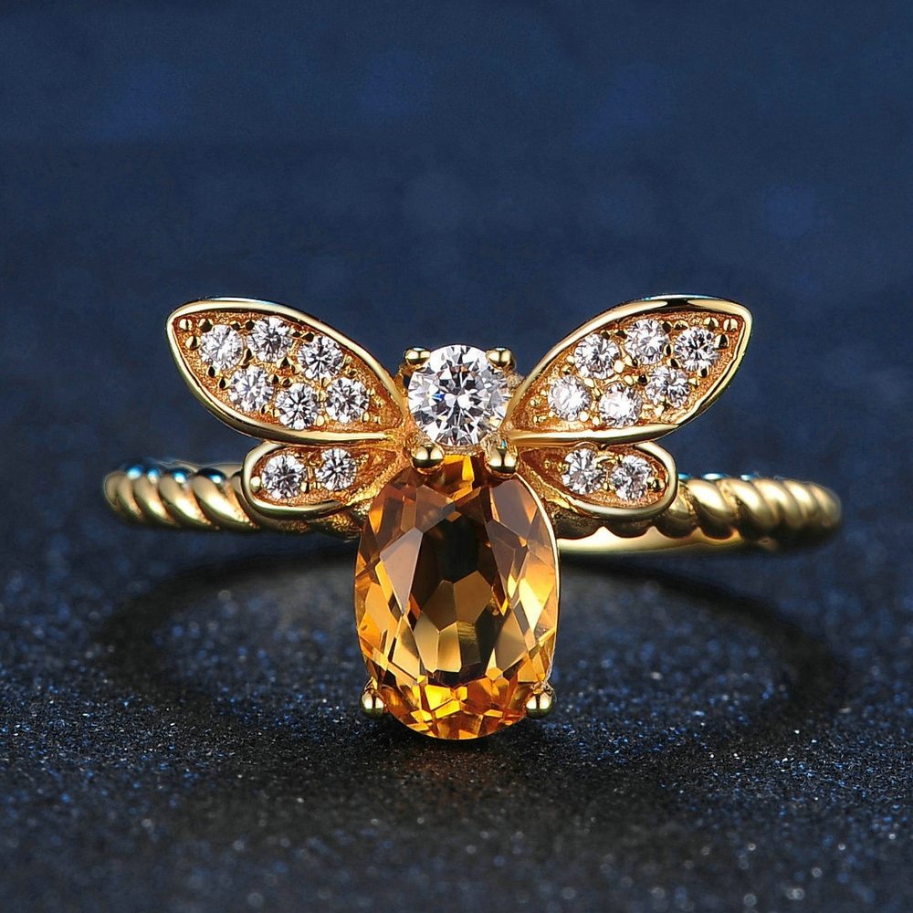 Bee Citrine Ring | Beezzit  
