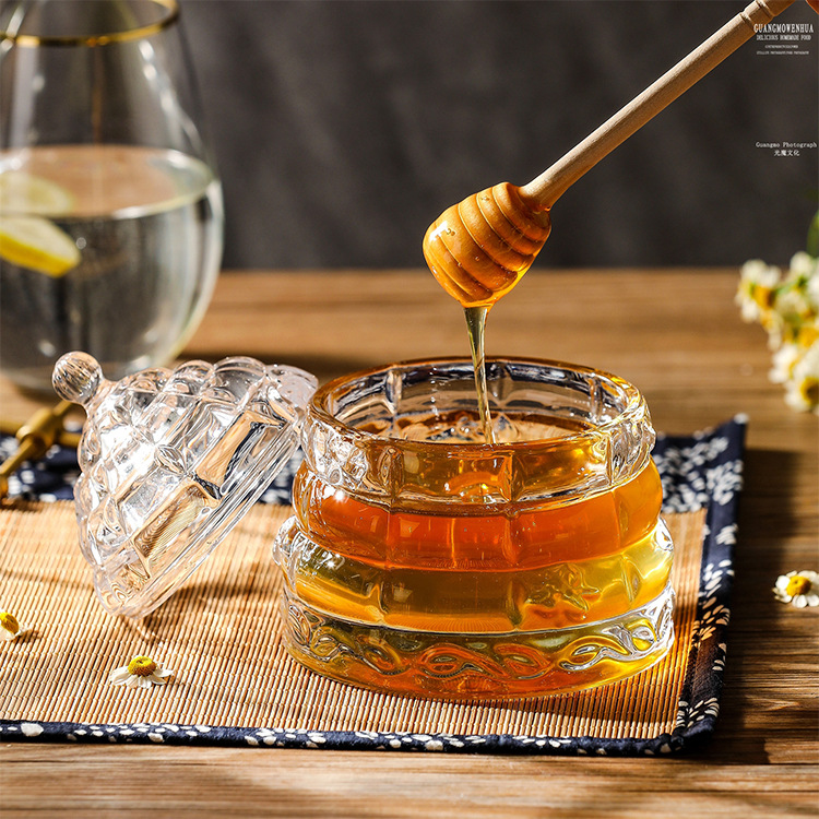 Elegant Crystal Honeycomb Jar | Beezzit  
