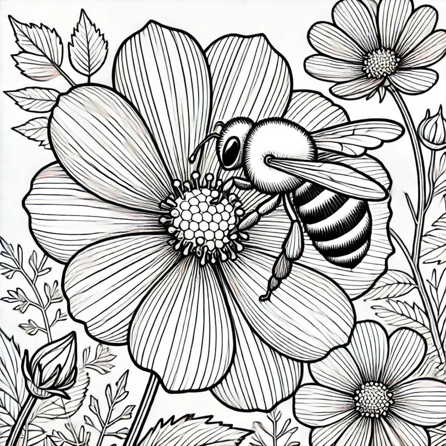 Bee coloring book club Beezzit