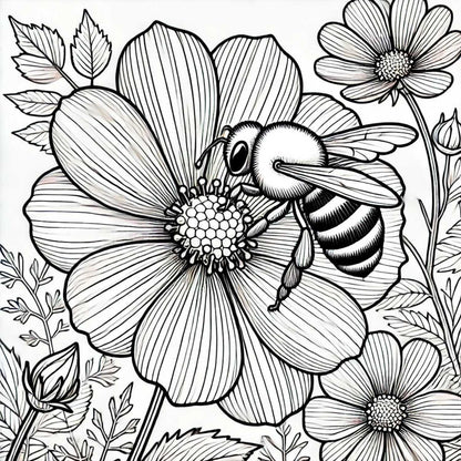 Bee coloring book club