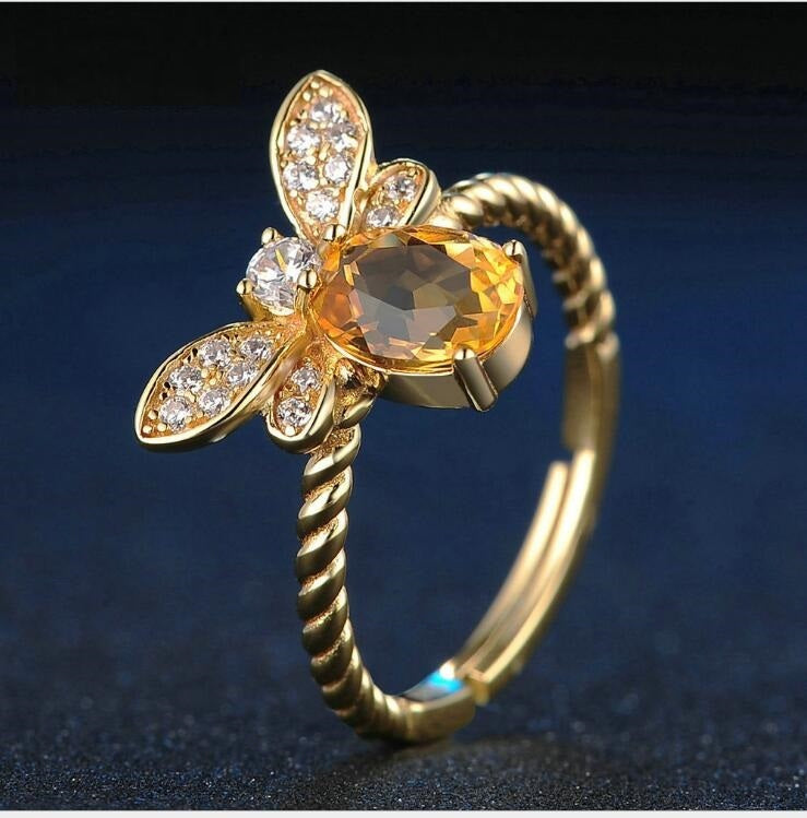 Bee Citrine Ring | Beezzit   Beezzit