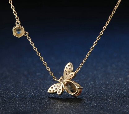 Bee Citrine Necklace