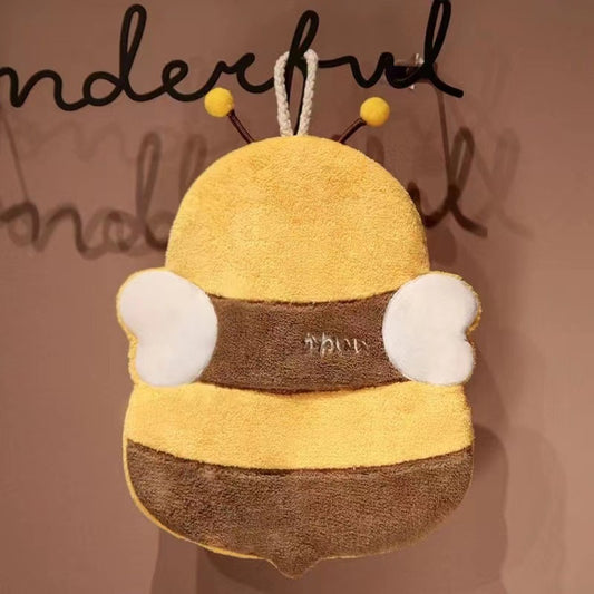 Bee Fleece Hanging Towel