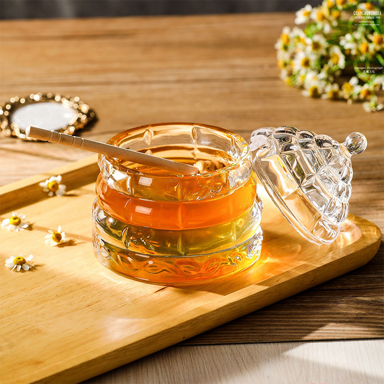 Elegant Crystal Honeycomb Jar | Beezzit  