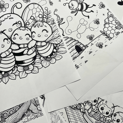 Bee coloring book club