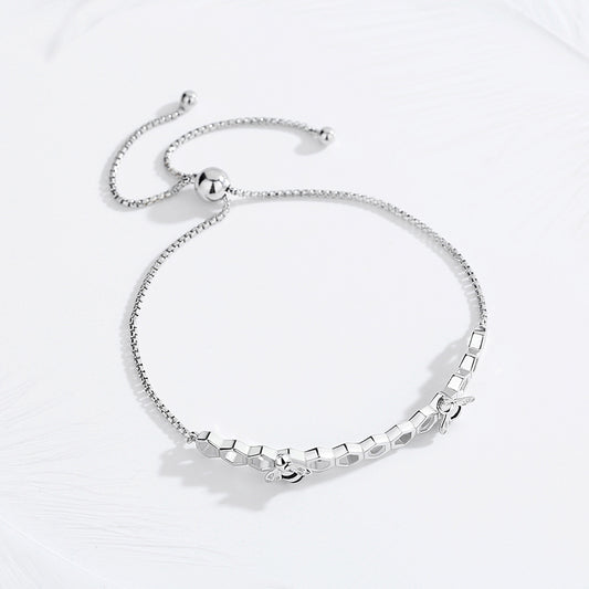 Honeycomb Bee Charm Bracelet