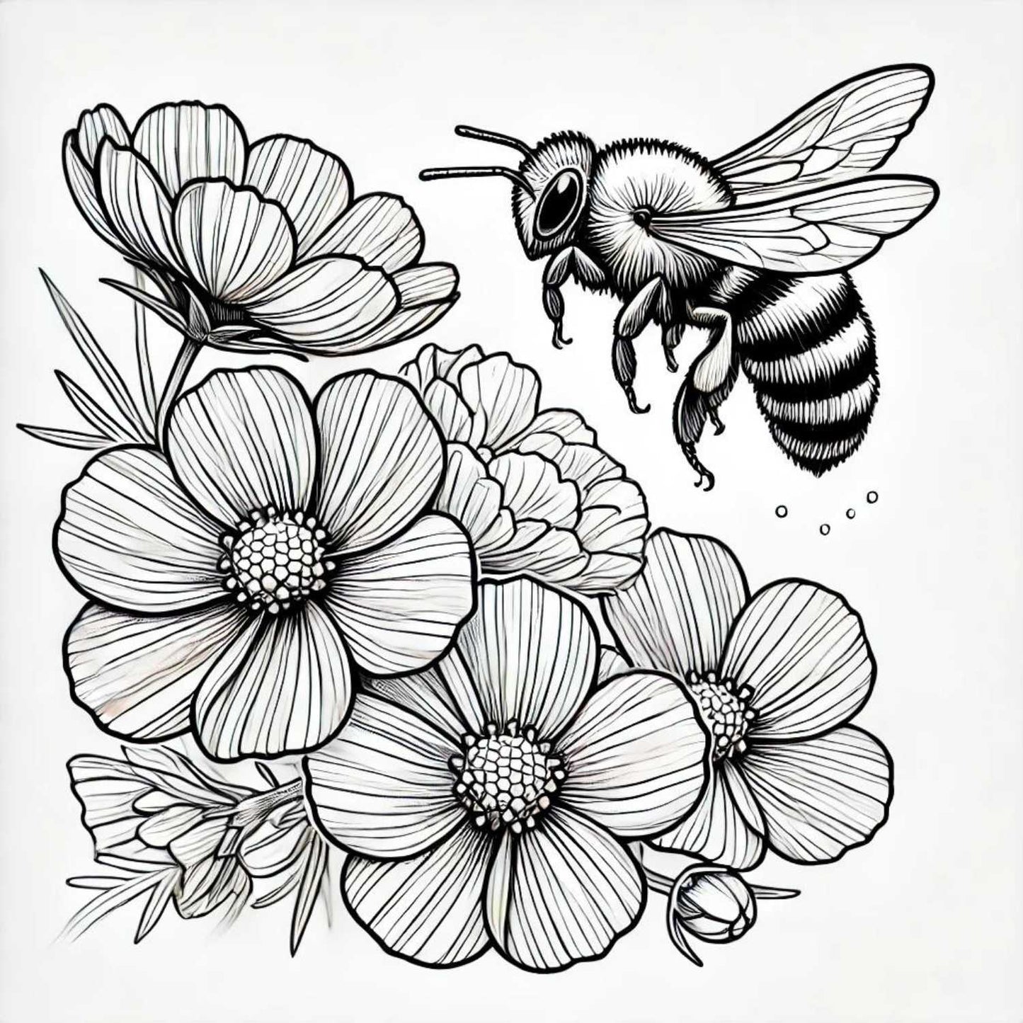 Bee coloring book club Beezzit