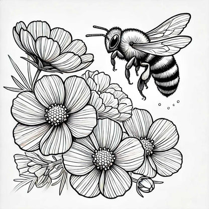 Bee coloring book club