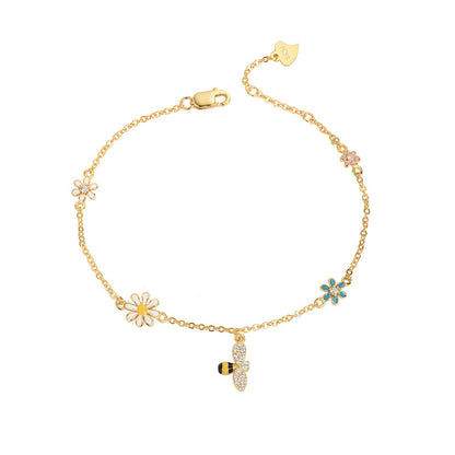 Daisy Bloom Bee Bracelet