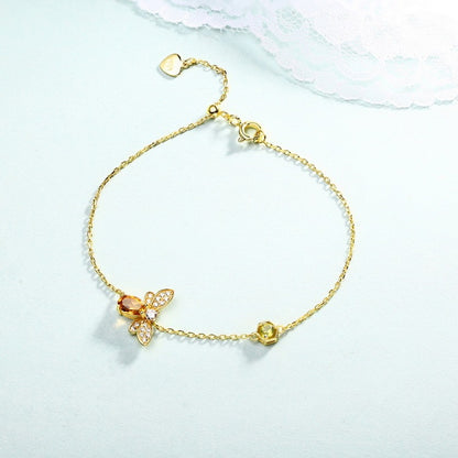 Bee Citrine Jewelry Set (4 Pieces)