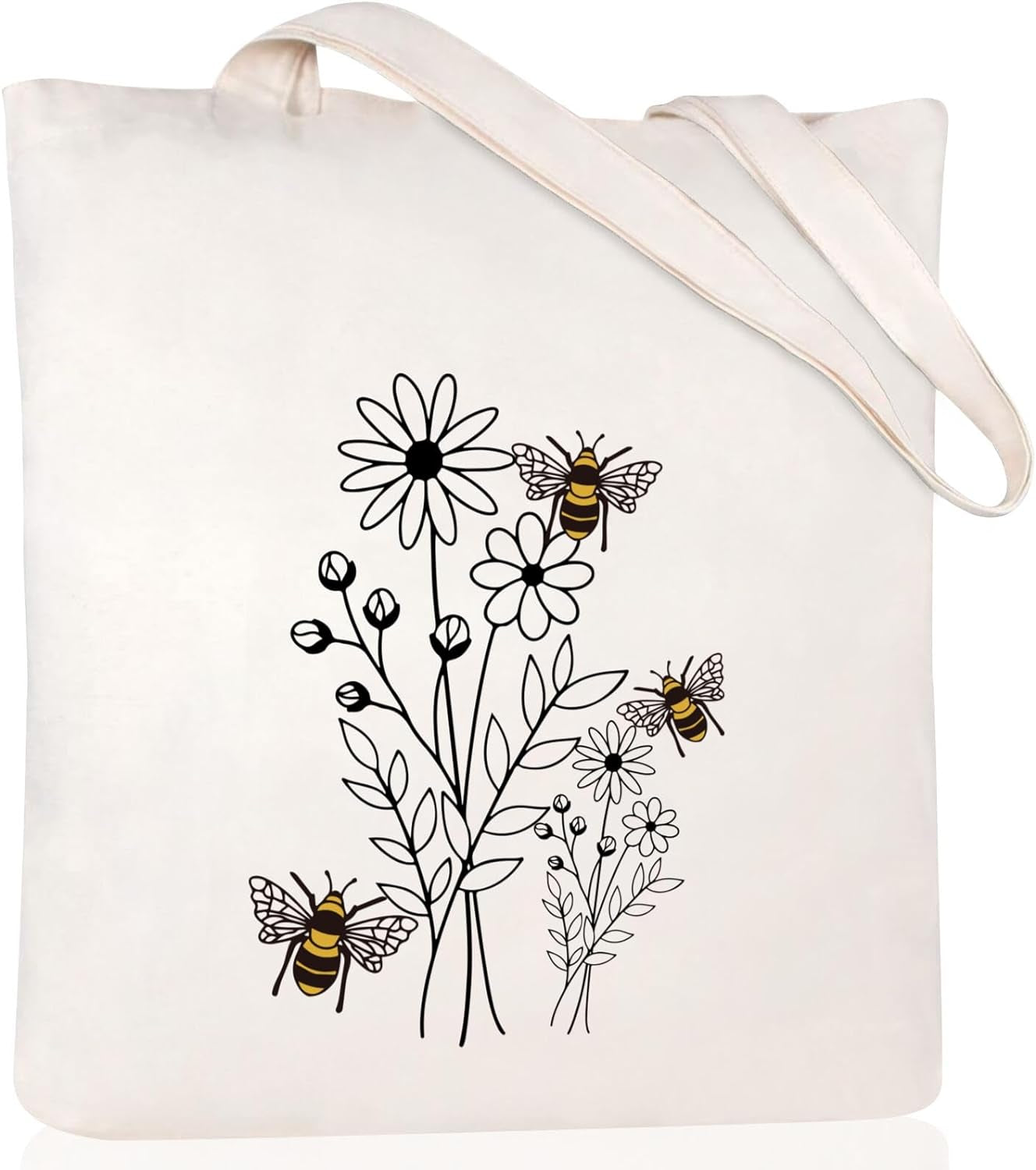 Bee Canvas Tote Bag 