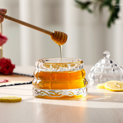 Elegant Crystal Honeycomb Jar | Beezzit  