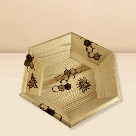 Bee Hexagon Keepsake Tray