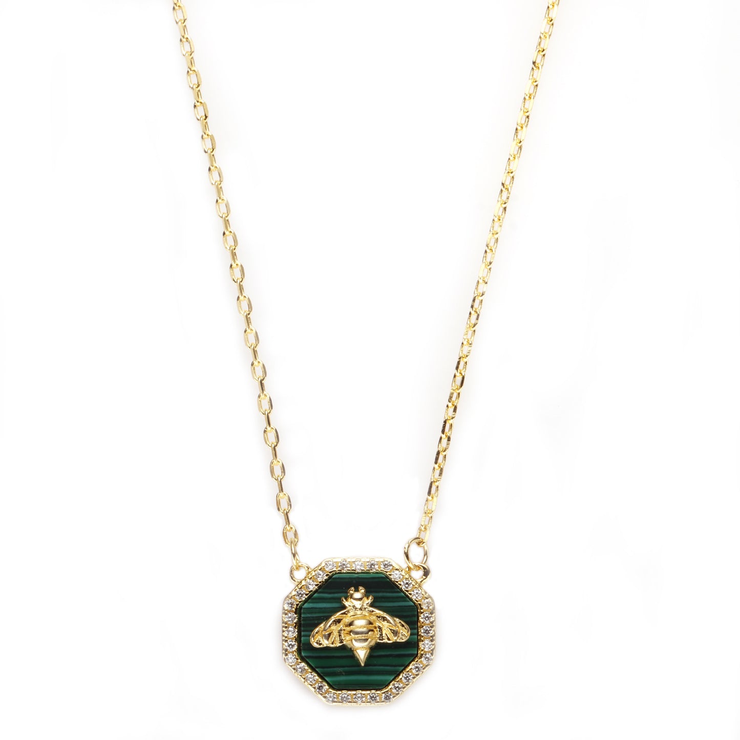Bee Malachite Necklace | Beezzit   Beezzit