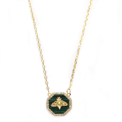 Bee Malachite Necklace | Beezzit  