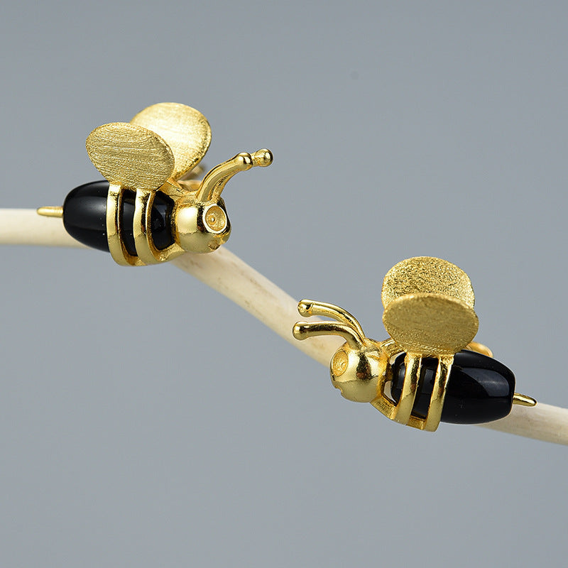 Bee Sterling Silver Stud Earrings Beezzit
