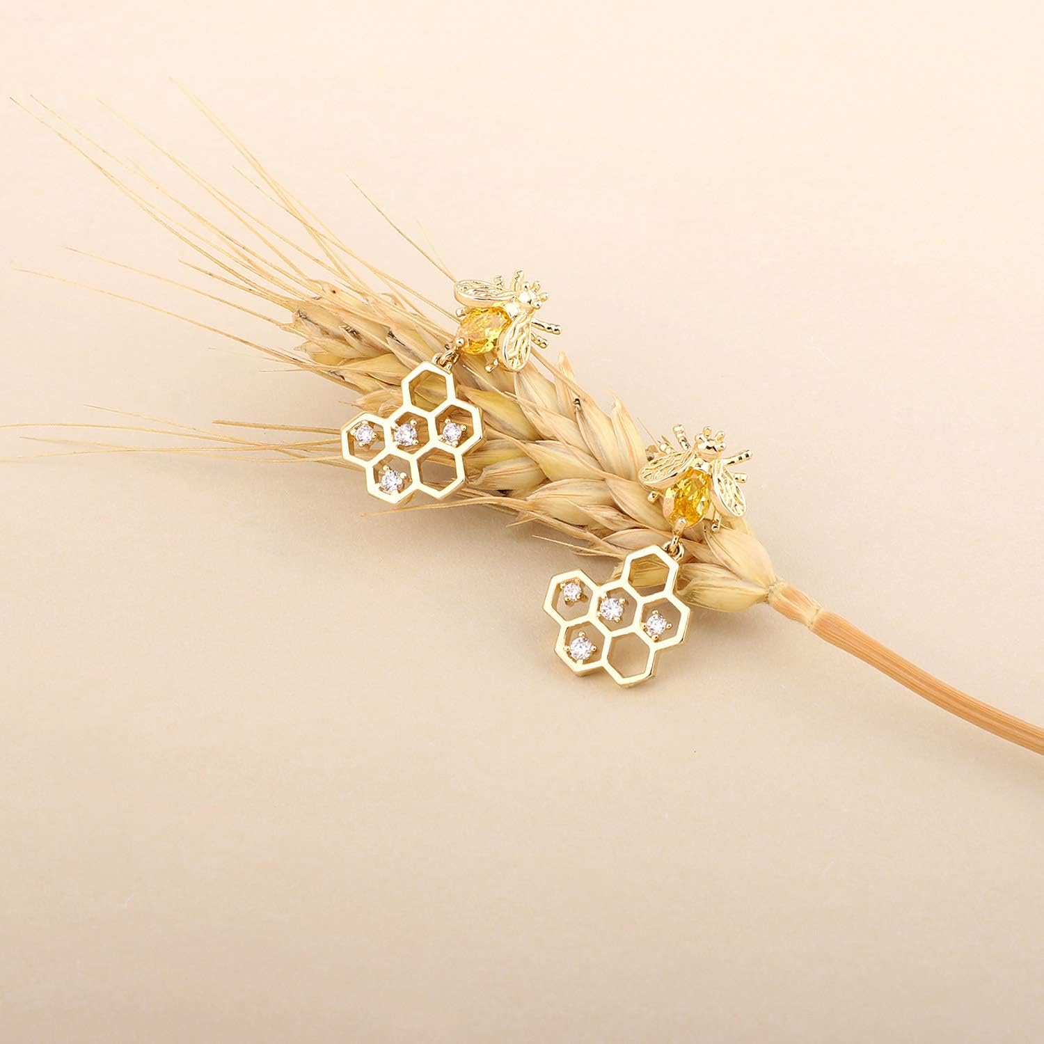 Bee Gold Earrings