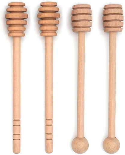 Honey Dipper and Spoon (4-Piece Set)