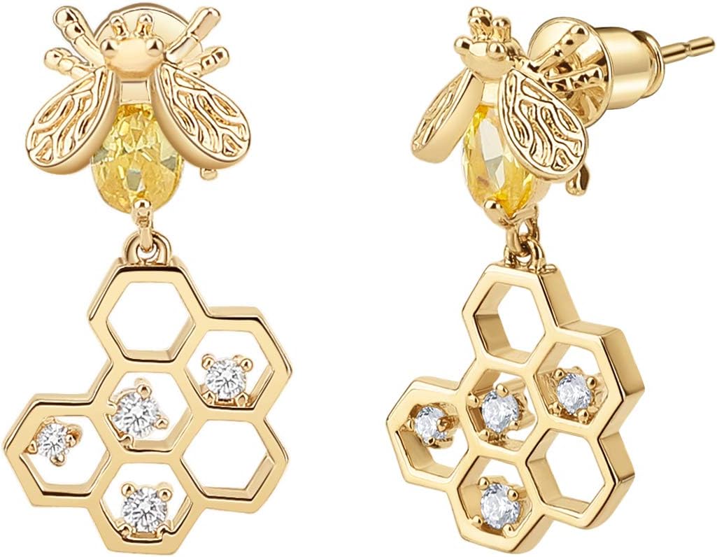 Bee Gold Earrings Beezzit