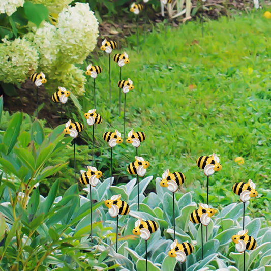 Garden Bee Decorative Stakes (10 Pack)