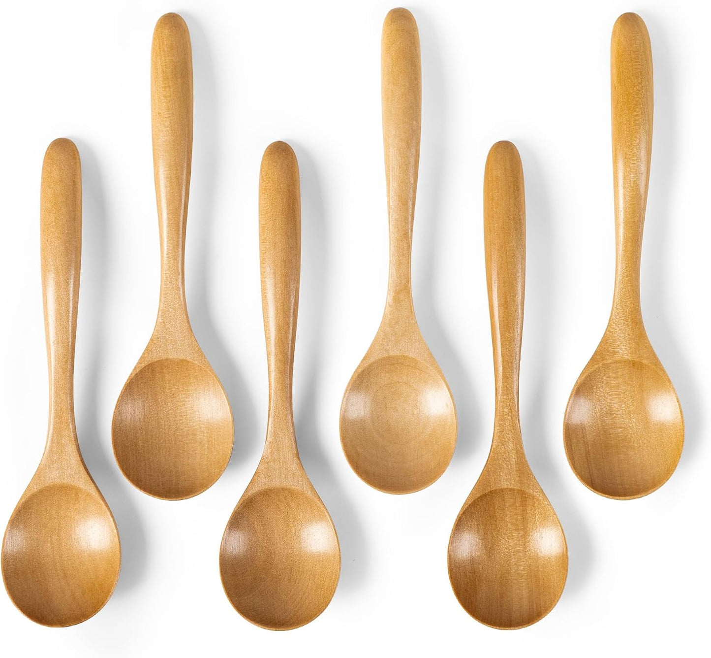 Rustic Wooden Spoon Set (6-Pack) Beezzit