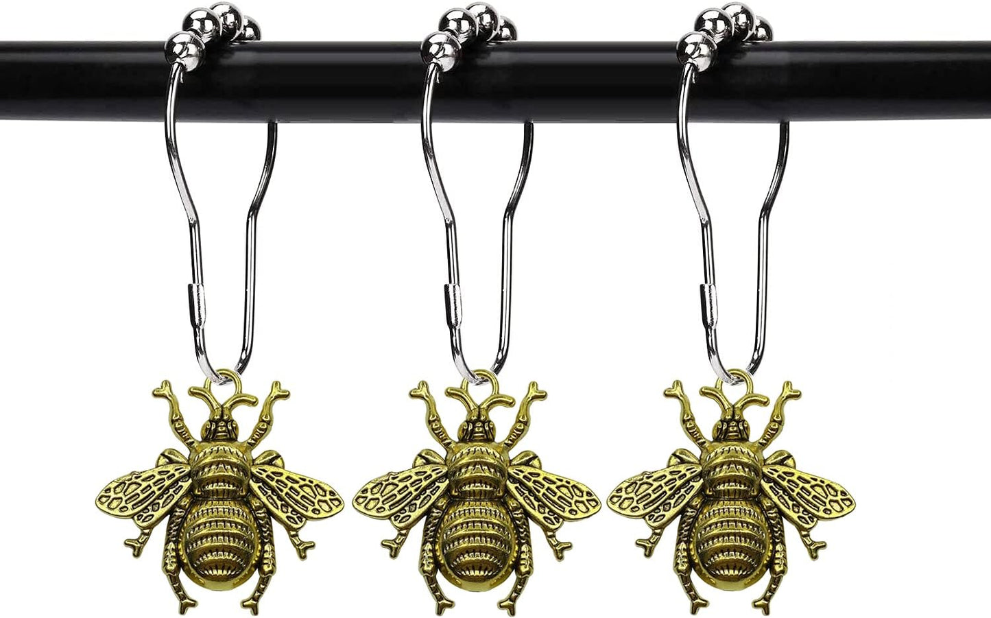 Bee Shower Curtain Hook Set Beezzit