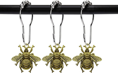 Bee Shower Curtain Hook Set