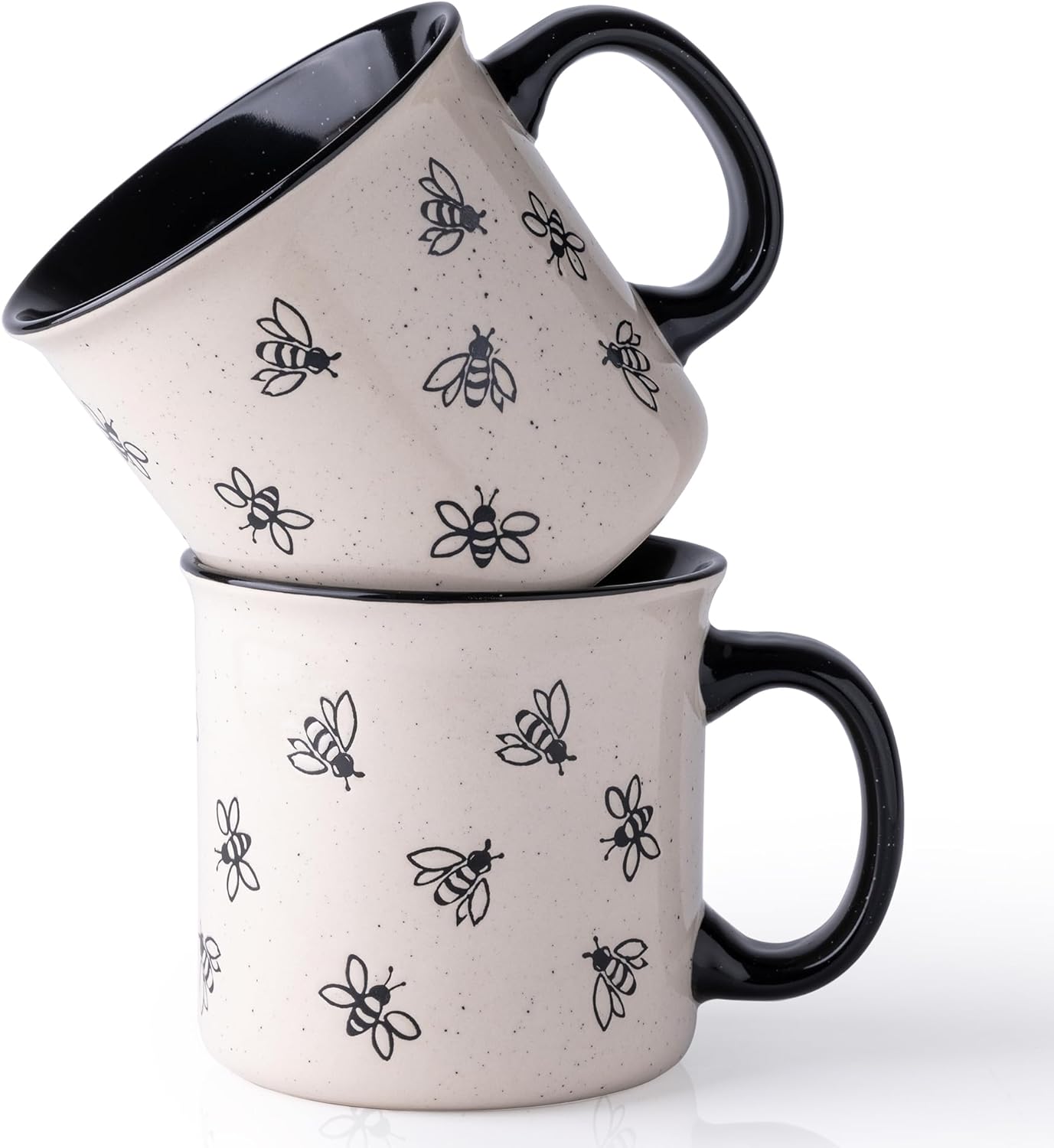 Bee Ceramic Coffee Mugs Set Of 2 Beezzit