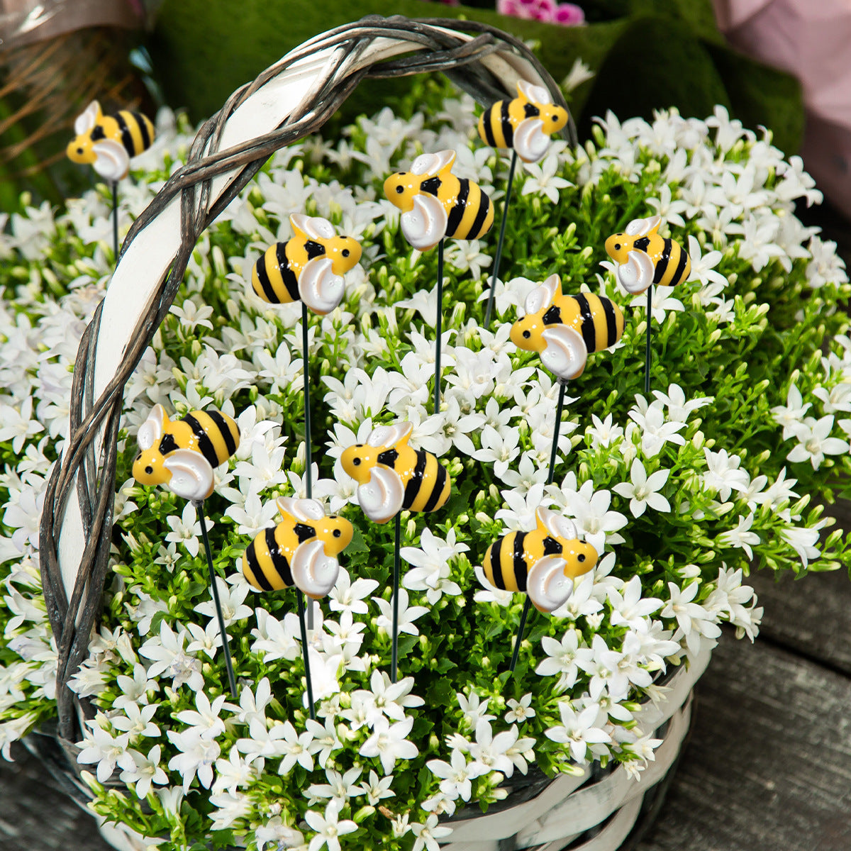 Garden Bee Decorative Stakes (10 Pack) Beezzit