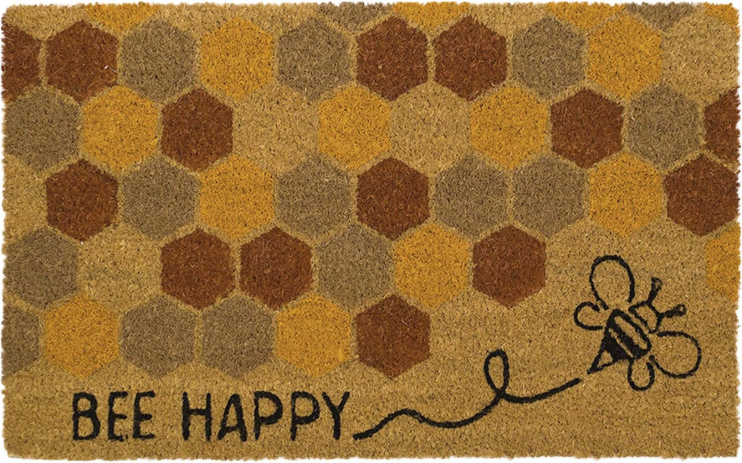 Bee Happy Coir Doormat Beezzit