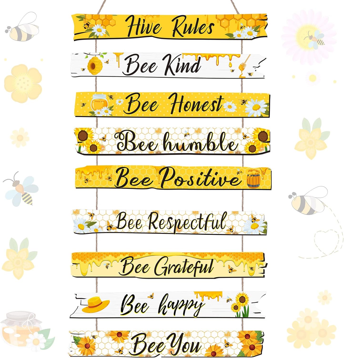 Bee Hive Rules Wall Plaque Beezzit