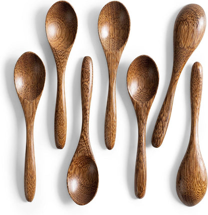 Wooden Honey Spoons Set (7-Pack)