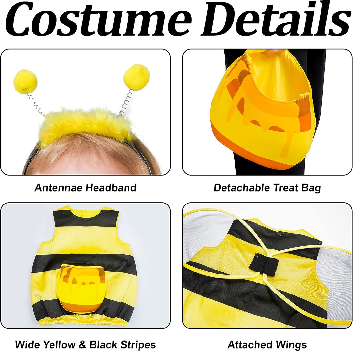 Toddlers Bee Costume & Treat Bag Beezzit