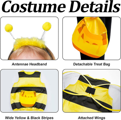 Toddlers Bee Costume & Treat Bag